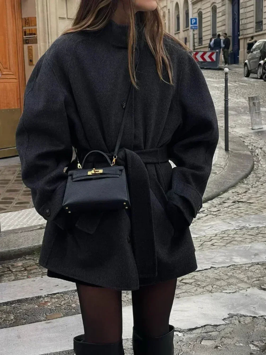 ArcticChic - Belted Winter Wool Coat