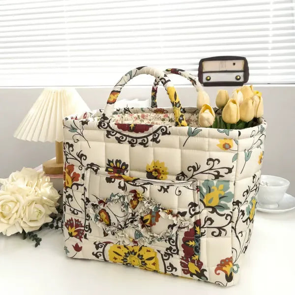 BohoNest – Woven Fabric Storage Basket