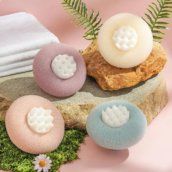 BloomScrub – Soft Sunflower Suction Bath Ball