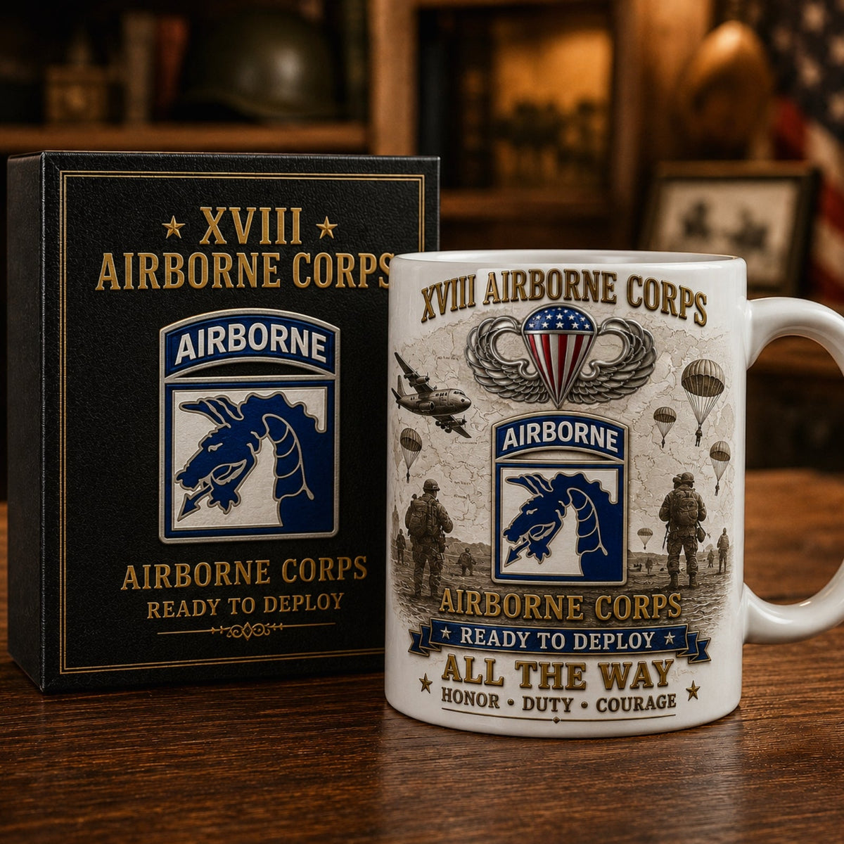 SkyWarrior – U.S. Army Paratrooper Tribute Mug