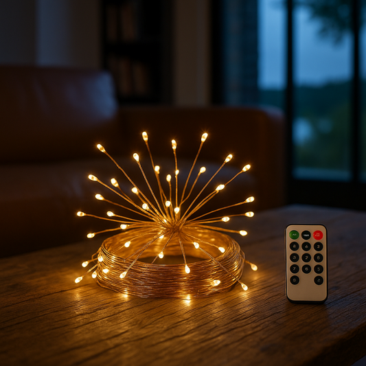 FlexiGlow | LED Copper Wire Firecracker Lights – Transform Any Space with Magic