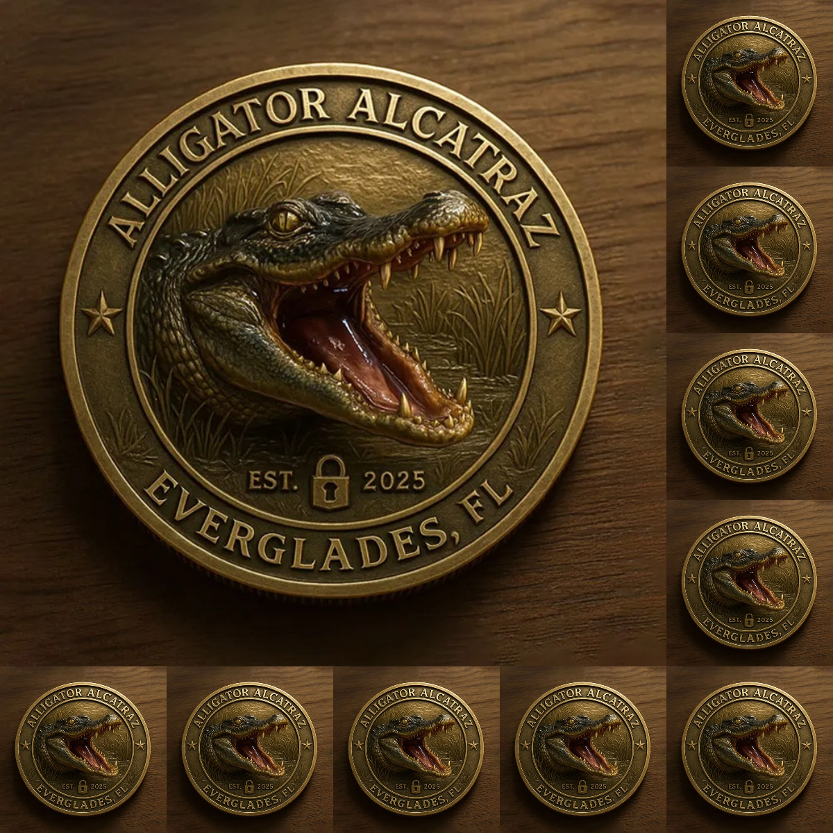 AlligatorAlcatraz – Humor Collectible Coin