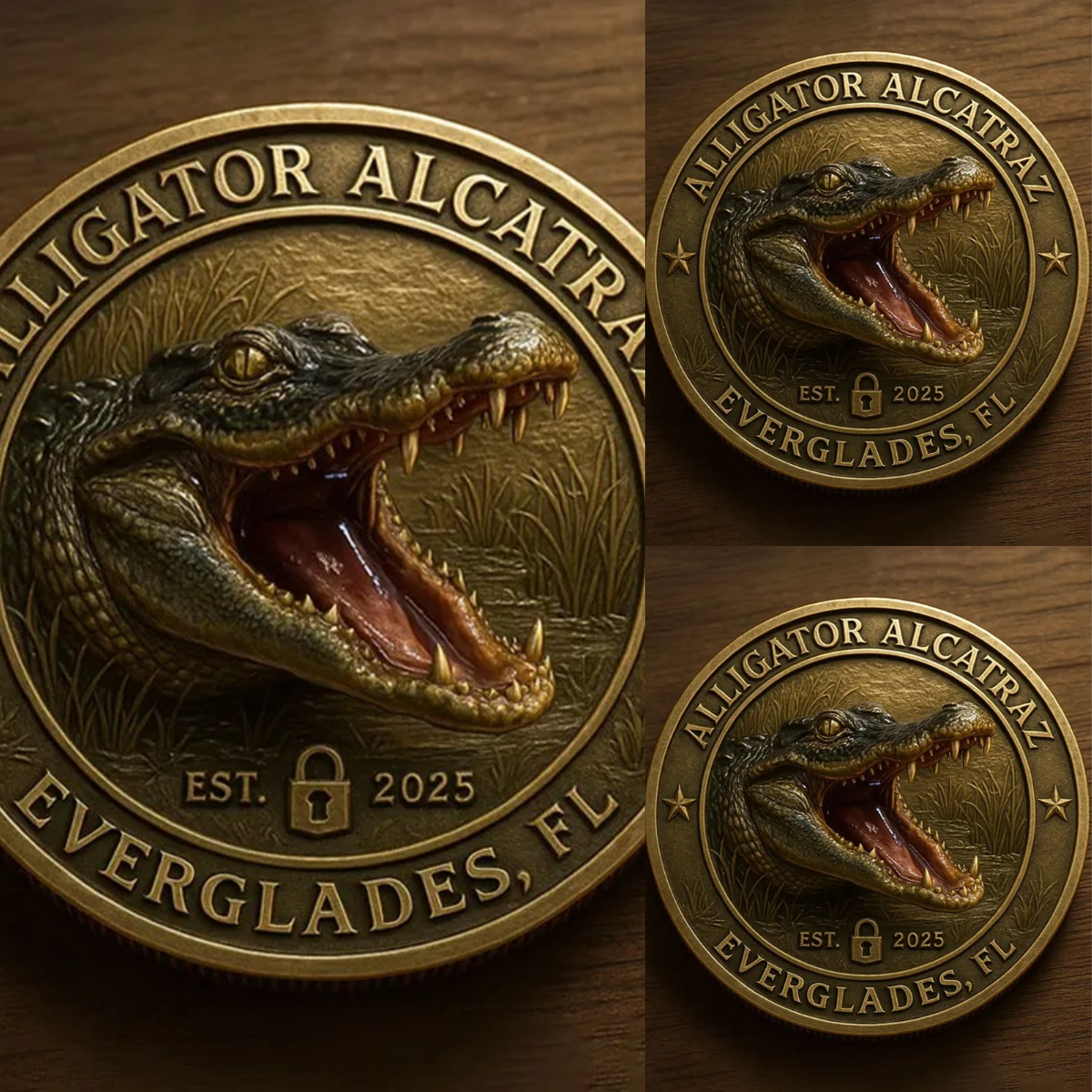 AlligatorAlcatraz – Humor Collectible Coin