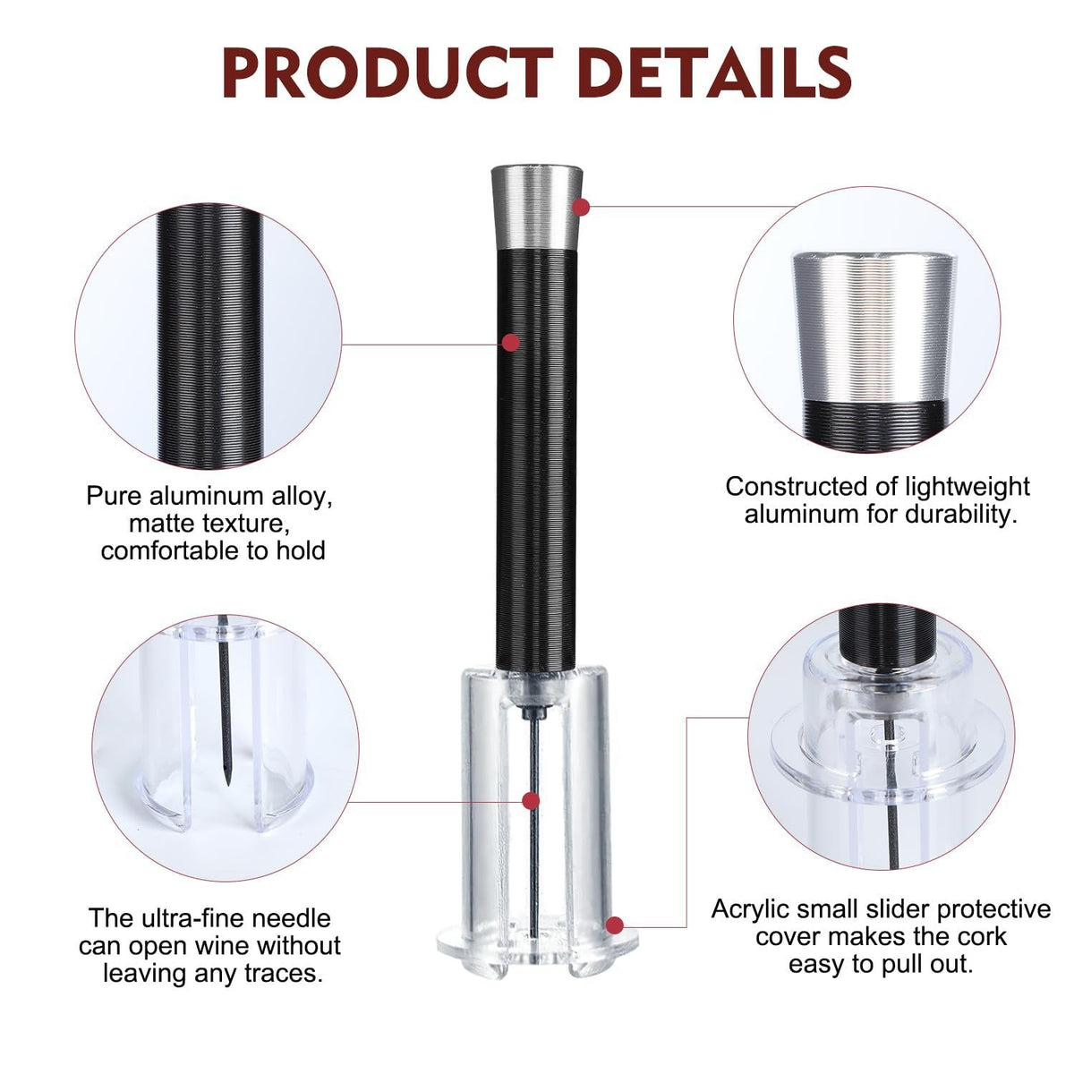AirSpiral – Premium Air Pump Wine Bottle Set