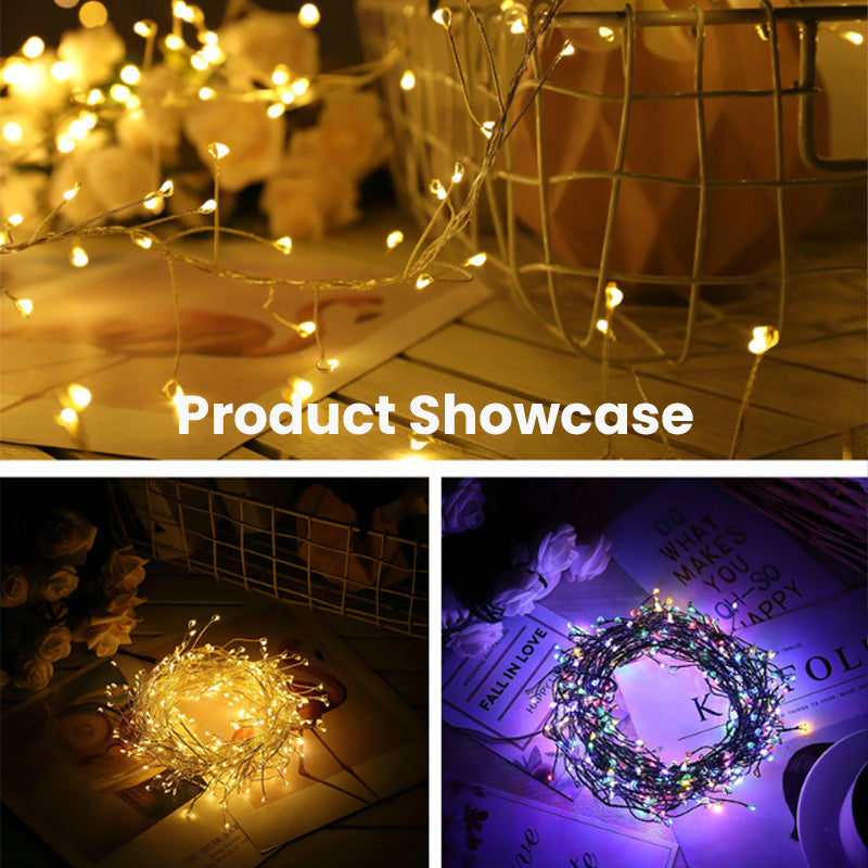 FlexiGlow | LED Copper Wire Firecracker Lights – Transform Any Space with Magic