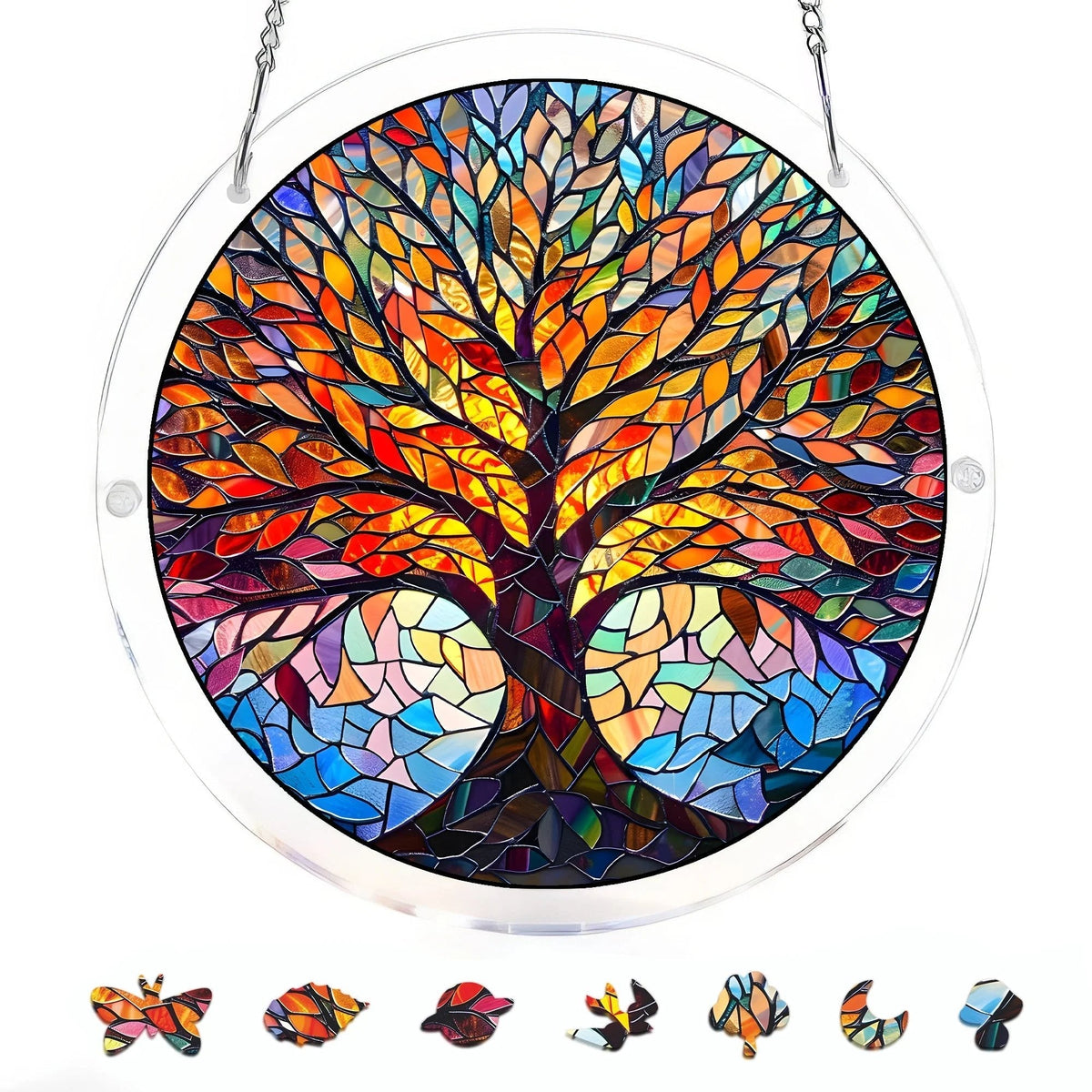 EmeraldFlame – Acrylic 80 Pcs Suncatcher Puzzle