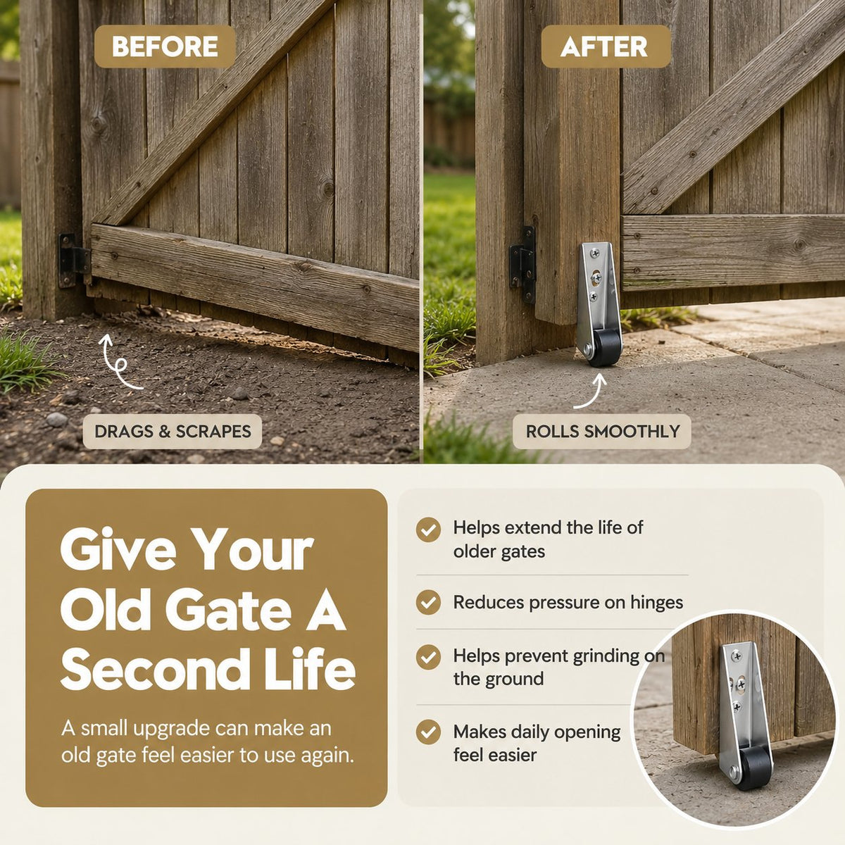 SmoothTrack – Adjustable Sliding Door Guide Roller