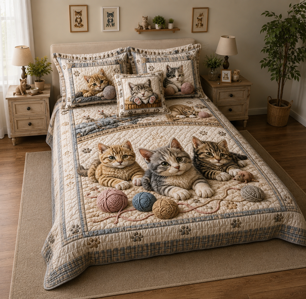 SnuggleNest – Luxury All-Season Cat Bedding Collection