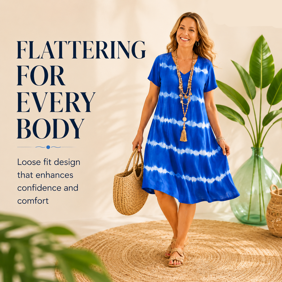 Freya - Women's Relaxed Bohemian Summer Dress