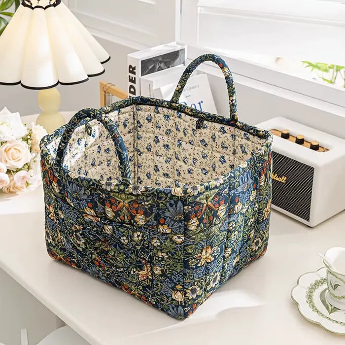 BohoNest – Woven Fabric Storage Basket