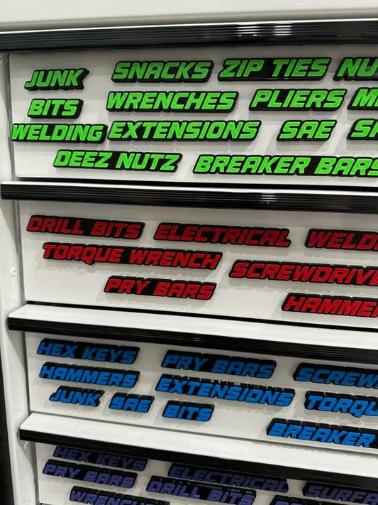 QRTMark – Magnetic Drawer Label Tags