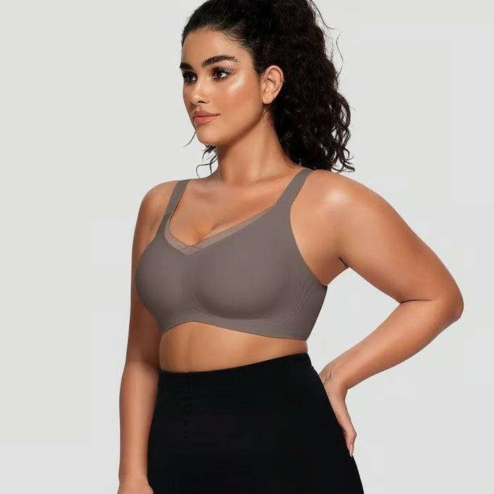 AirLuxe | Wireless Mesh V-Neck Bralette