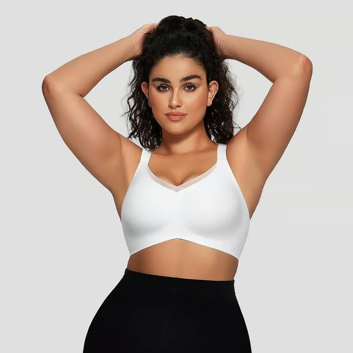 AirLuxe | Wireless Mesh V-Neck Bralette